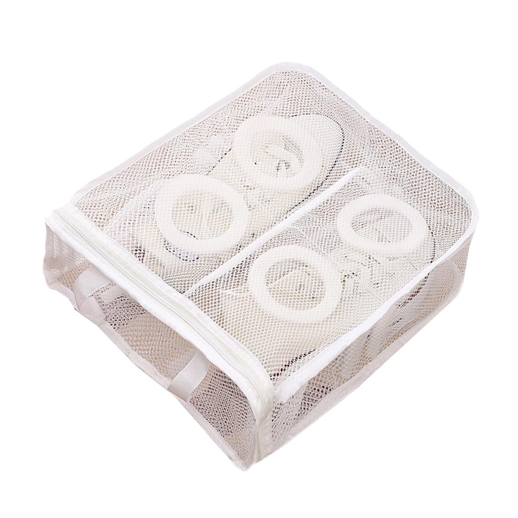 Sturdy Sneaker Laundry Bag Accessory for Men Size Up to 13 Breathable Mesh Materials with Strong Zippers Closure