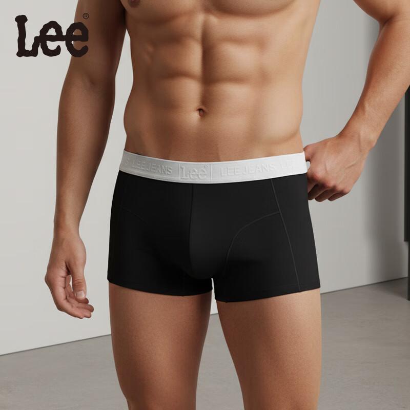 Lee Men's Cotton Underwear 10A Antibacterial Mite-Resistant Large Size Seamless Cotton Boxer Briefs