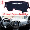 Car Dashboard Cover Avoid Light Pad Instrument Platform Cover Mat Carpet Accessorie for Renault Captur J87 Samsung QM3 2013~2018