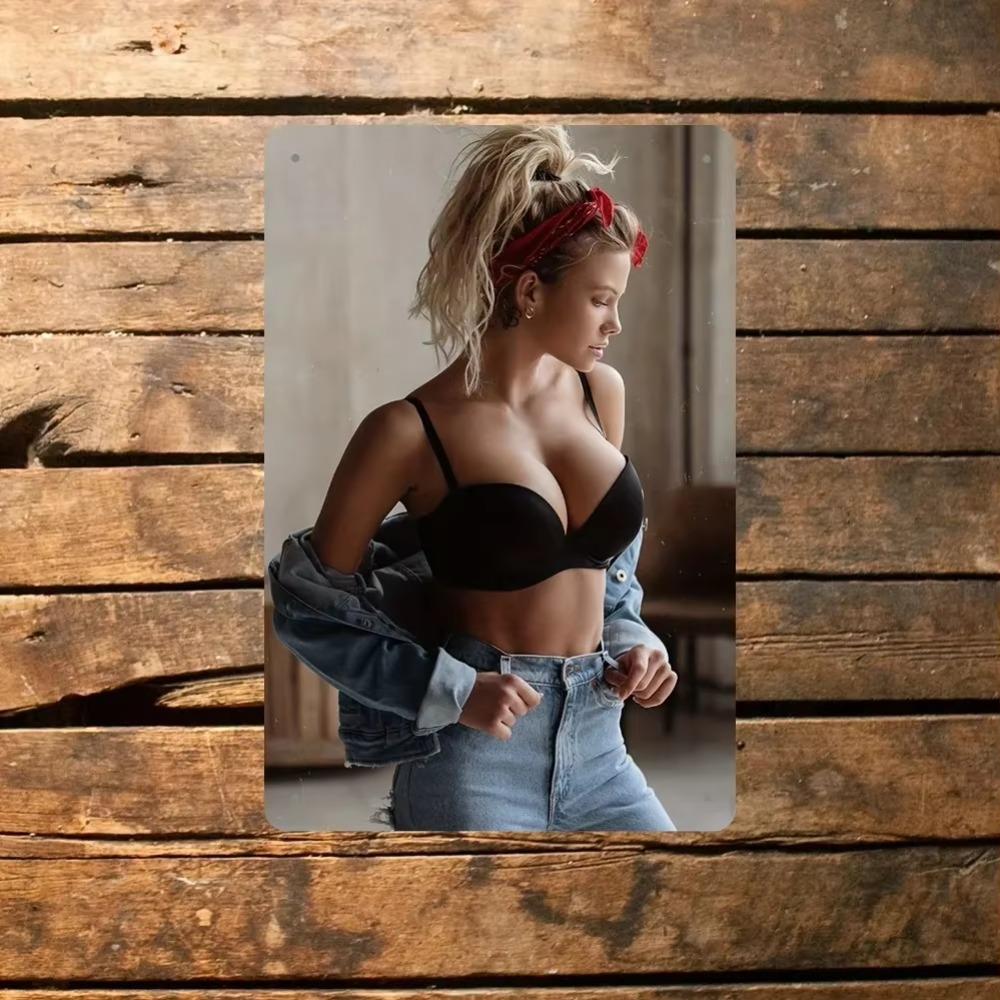 Vintage Retro Man Cave Metal Tin Sign Wall Decor 8x12 Inches