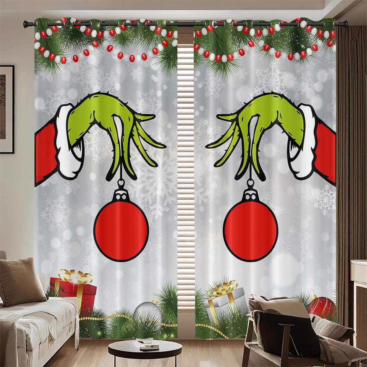 High-Precision Black Silk Blackout Curtains - Polyester, Sun Protection, Customized Design Size 140x160