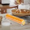 Clear Acrylic Cookie Tray Modern Design BAP-Free Round Rectangular Appetizer Serving Tray for Bread Fruits