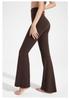High Waist Slimming Yoga Flare Pants - Quick-Drying, Butt-Lifting, Casual Shark Skin Fit for Women’s Autumn Fitness Training.