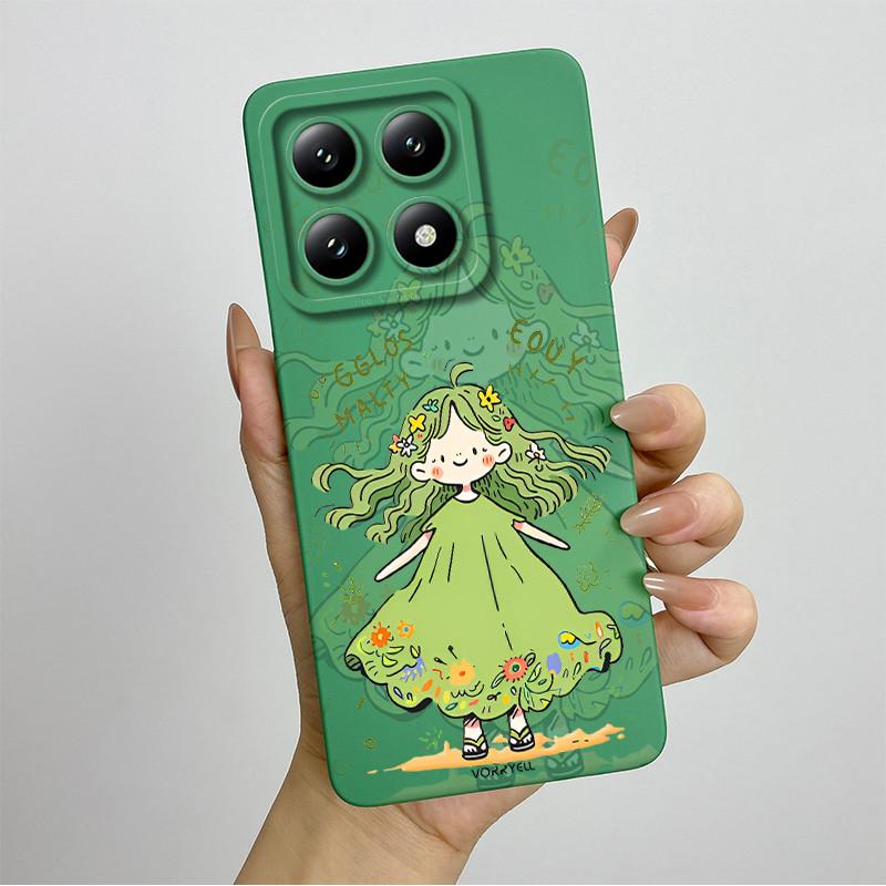 For Xiaomi 14T Pro Phone Case 14Tpro Soft Silicone TPU Sweet Painted Casing Cartoon Printed Shockproof Protective Back Cover