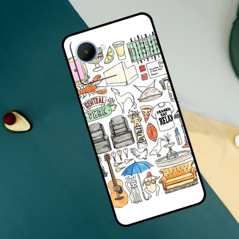 FRIENDS TV SHOW ICONIC For Realme GT7 Pro GT6 C67 C65 C63 C61 C55 C53 C51 C35 C71 C75 11 12 13 14 15 Pro Plus Case