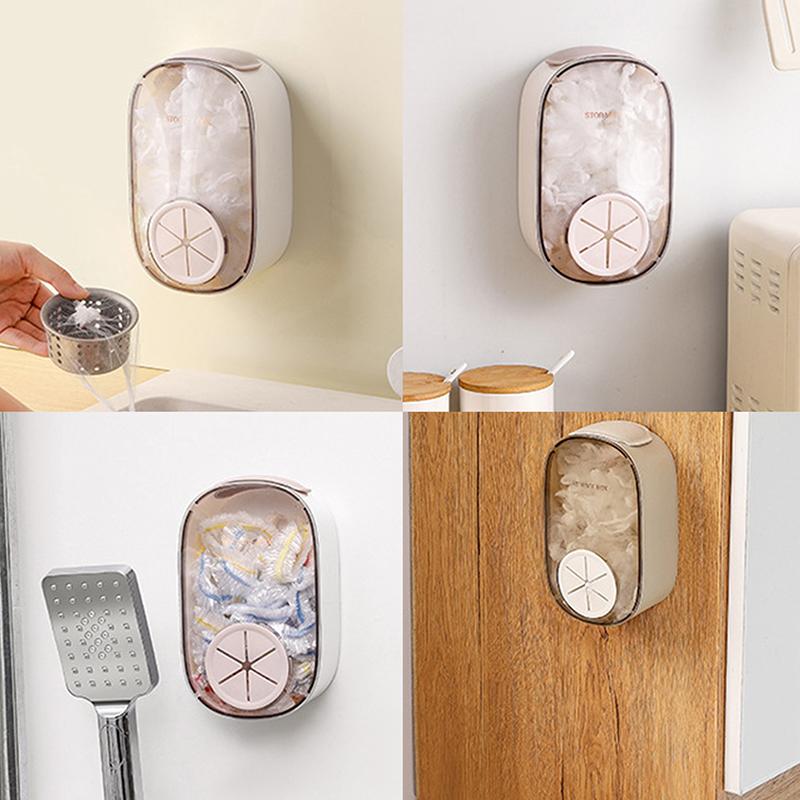 Plastic Wrap Storage Box Cling Film Organization Wall-Mounted Dustproof Boxfood Cover Plastic Wrap Rack For Home Kitchen Storage