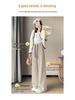 Cream-Colored Wide-Leg Cashmere Wool Sweatpants - 2026 Slim Fit Style for Autumn/Winter
