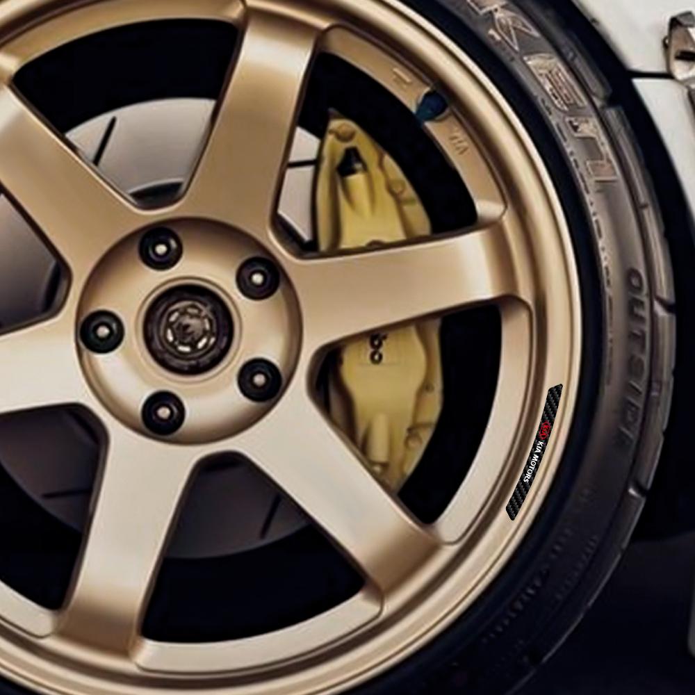 4/8/20Pcs Car Wheel Rim Sticker Styling Decoration Decal Accessories For KIA Ceed Sorento Cerato Optima Picanto Rio Soul KX5 KX3 rmvl70