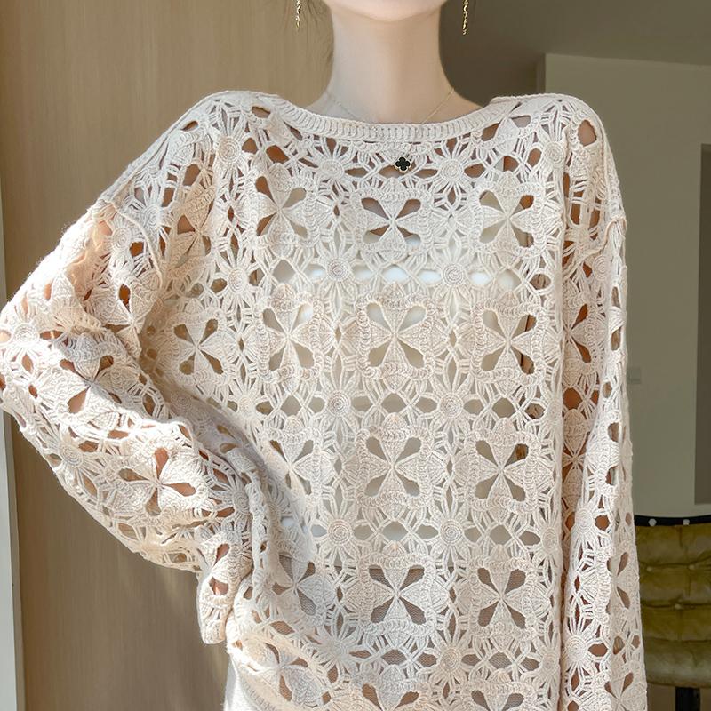 Women's Cashmere Sweater Qinghe Cashmere 30% Cashmere 70% Wool Autumn and Winter Cashmere Pullover Hand-woven Soft and Warm