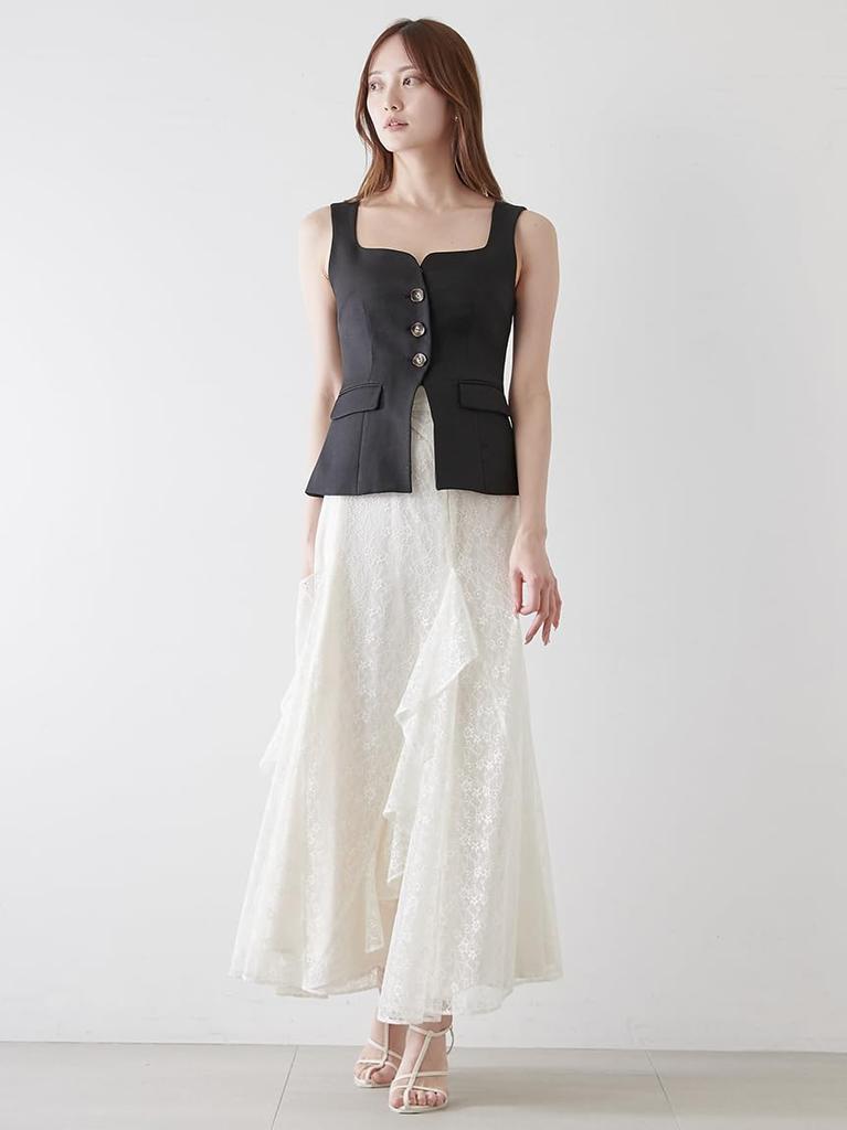 Frill Lace Skirt SWFS252144IVR0