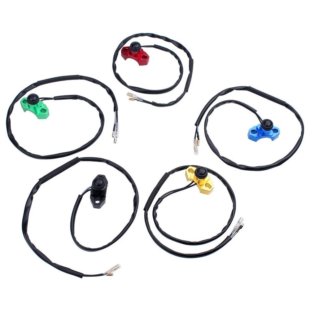 CNC Motorcycle Universal Stop Start Kill Switch Button With Rotating Bar Clamp For  HONDA YAMAHA YZF WRF CRF EXC XCF 125 250