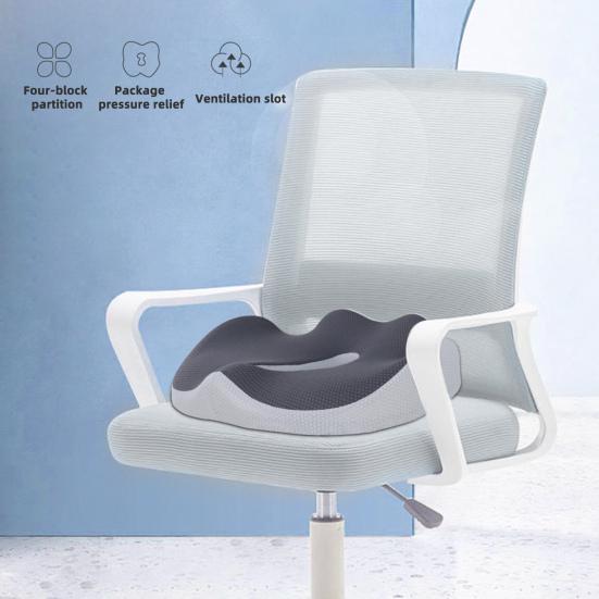 Sitzkissen für sitzende Personen Memory-Schaum Ischias-Linderungskissen Breites Hüftkissen für Büroangestellte Autofahrer Steißbeinschmerzlinderung