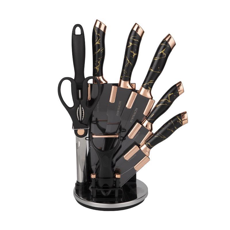 19-Piece Silicone Kitchen Knife Set with Holder: Chef Knife, Cooking Spoon, Shovel, and Household Cutlery.