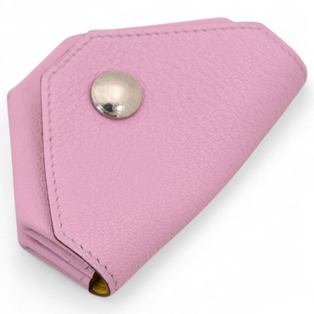 Auth Hermes Coin Case Le Vingt Quatre Chevres Pink He7825zz