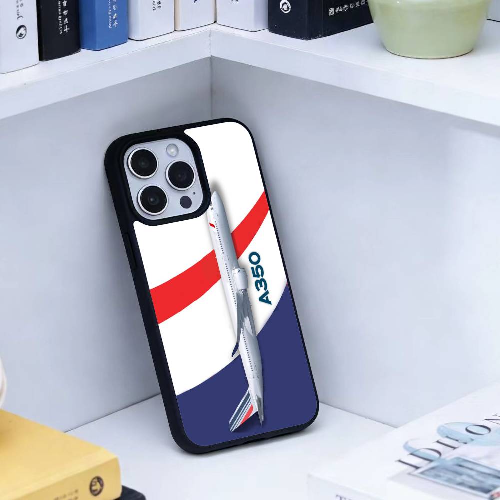 Airplane Pattern Phone Case For iPhone17,16,15,14,13 Plus,Pro Max Magnetic For Magsafe Wireless Charging