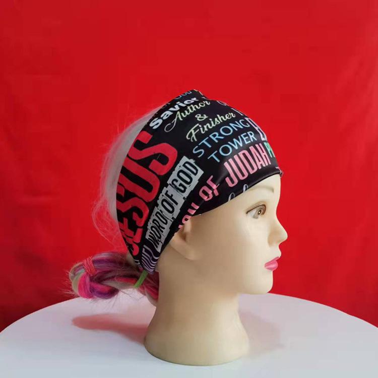 2025 Digital Print Sports Headband: European & American Style for Street Dance & Fitness