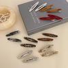 Acetate Hollow Oval Hair Clip - Simple Girly Duckbill for Bangs & Wispy Hair.