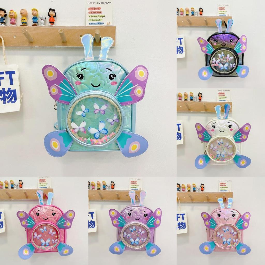 Preschool Butterfly Backpack With Pu Material And Cartoon Style For School Use