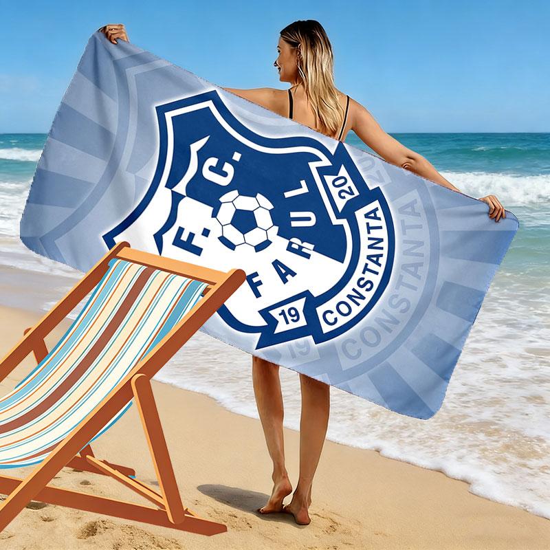 Farul FC Print Beach Towel, Large Soft Quick Dry Towel for Beach Camping Swimming