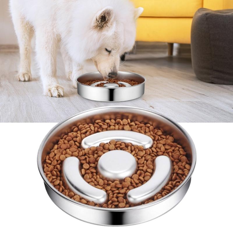 Multipurpose Pet Slow Feeder Bowl Watering Dish For Kittens Puppy HX6C