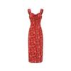 Coffee Break French Red Floral Suspender Dress Children's Summer 2026 New Seaside Vacation Beach Dress