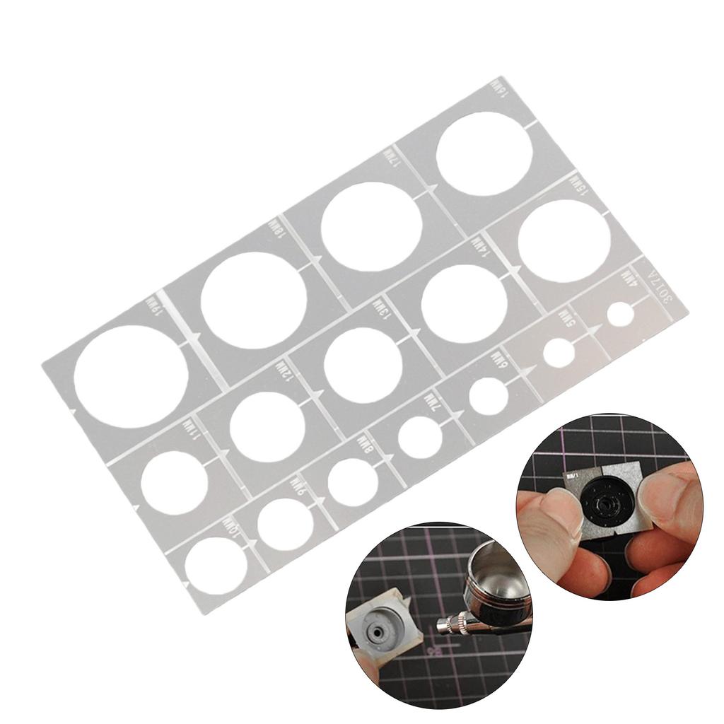 Miniature Tank Car Model Tire Coloring Tool With Precisions Guide Sprayer Stencil Template Tool Model Making Accessories