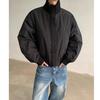 Men's American Style Cotton Bomber Jacket: Winter Hipster Baseball Coat