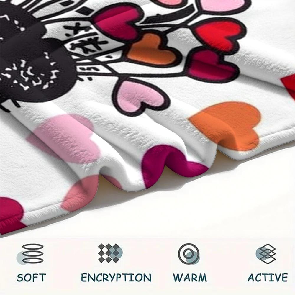 1PC Custom Name Sheepworld Patterned Flannel Blanket Suitable For All Seasons for Home Decor Warmth and Comfort Gifts Holiday Present