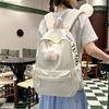Letter Printed Backpack Women's Lightweight Schoolbag for Primary School Students Large Capacity Campus Backpack