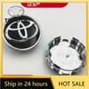 Toyota 2026 Neue Radkappen 4 Stück 62mm Auto Radnabendeckel Nabenkappe Felge Nabe Staubschutz Abdeckung Emblem Toyota c Autoaufkleber