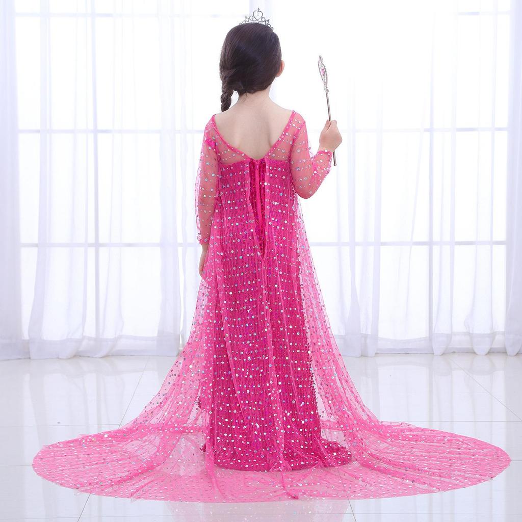 WISH Halloween Children's Elsa Frozen Princess Dress Skirt