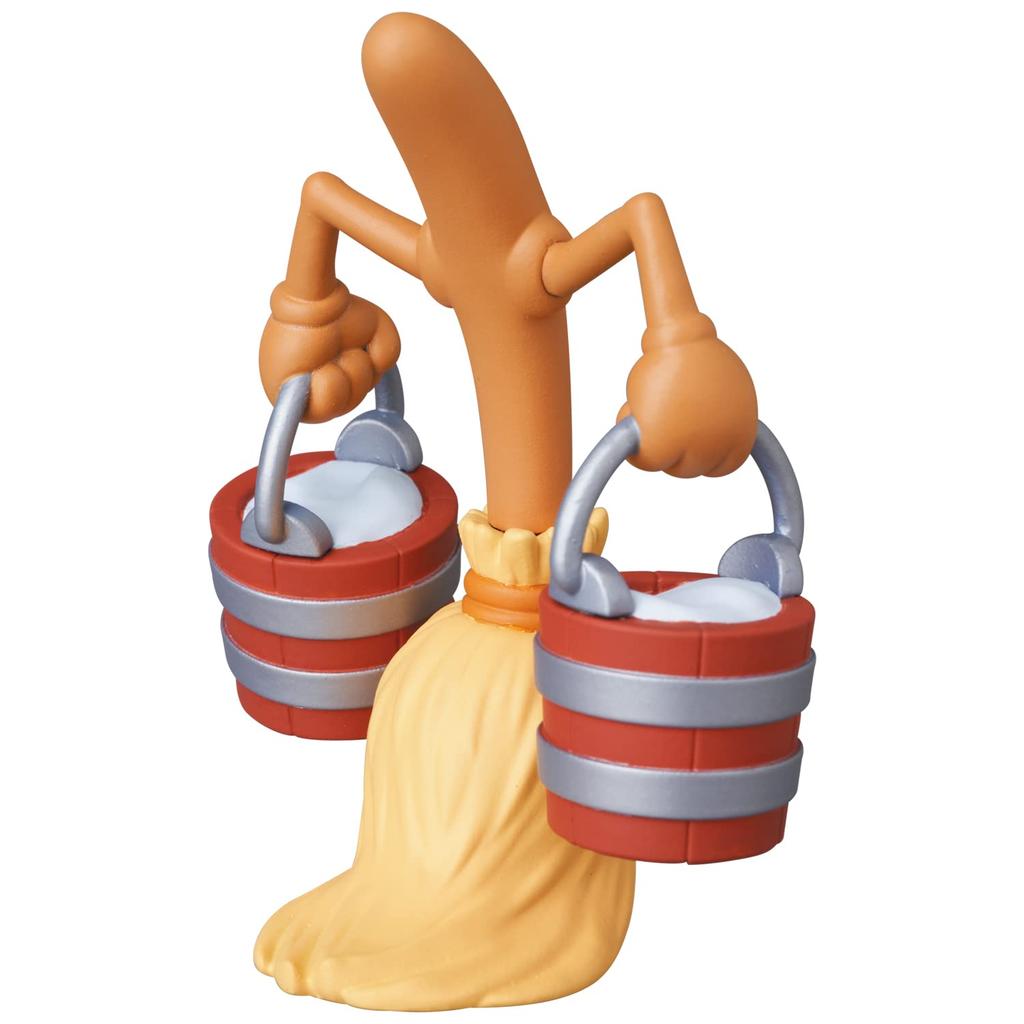 UDF Ultra Detail Figure Disney Series 10 MICKEY MOUSE BROOM Mickey Mouse Bloom Height Painted Finished Figure No.690 & & approx. 68/65mm Non-scale