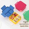 Caixa Bento Selada Portátil com Tampa Flip-Top para Crianças - Segura para Micro-ondas para Frutas e Salada