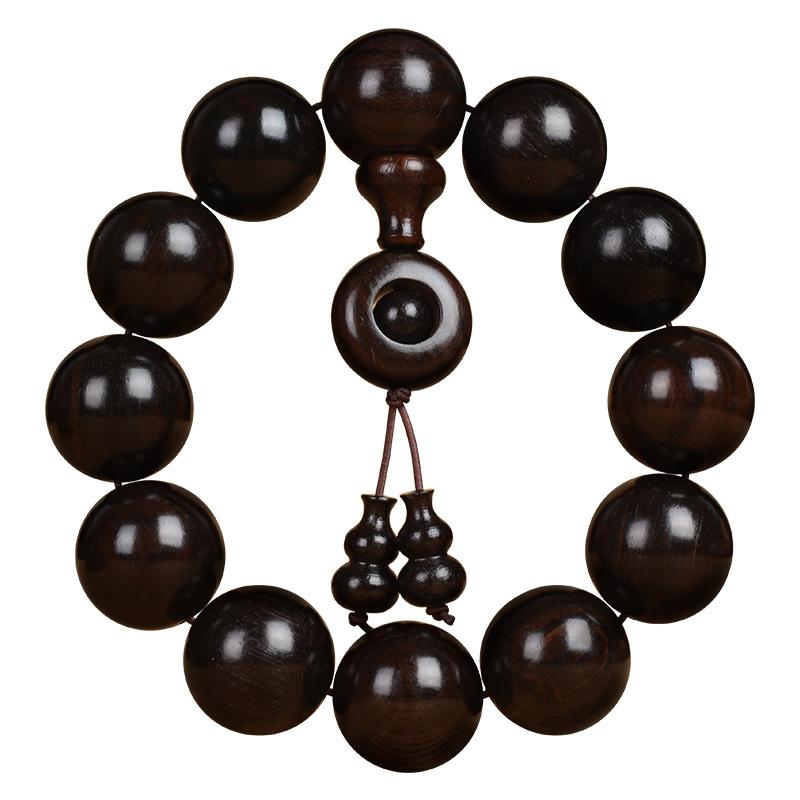 Red Light Sandalwood, Black Sandalwood, Ebony, Black Sandalwood, Buddha Beads, Wenwan Bracelet Sandalwood 108 Rosary Beads.
