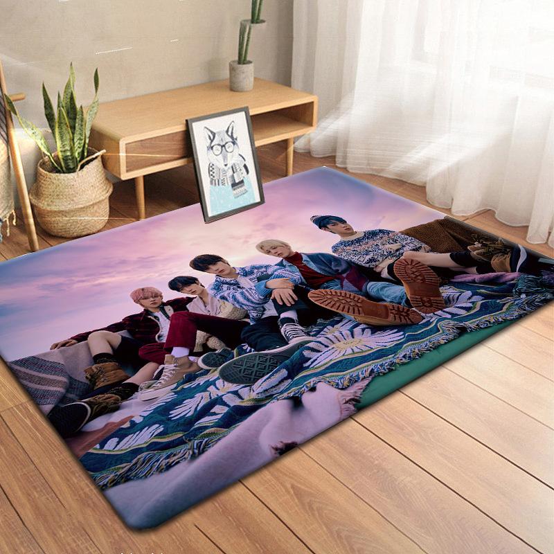 Koreanische Boy Band TXT Teppich Küche MatEingang Fußmatte Schlafzimmer Boden Dekoration Wohnzimmer Teppich Badezimmer Anti-rutsch-teppiche