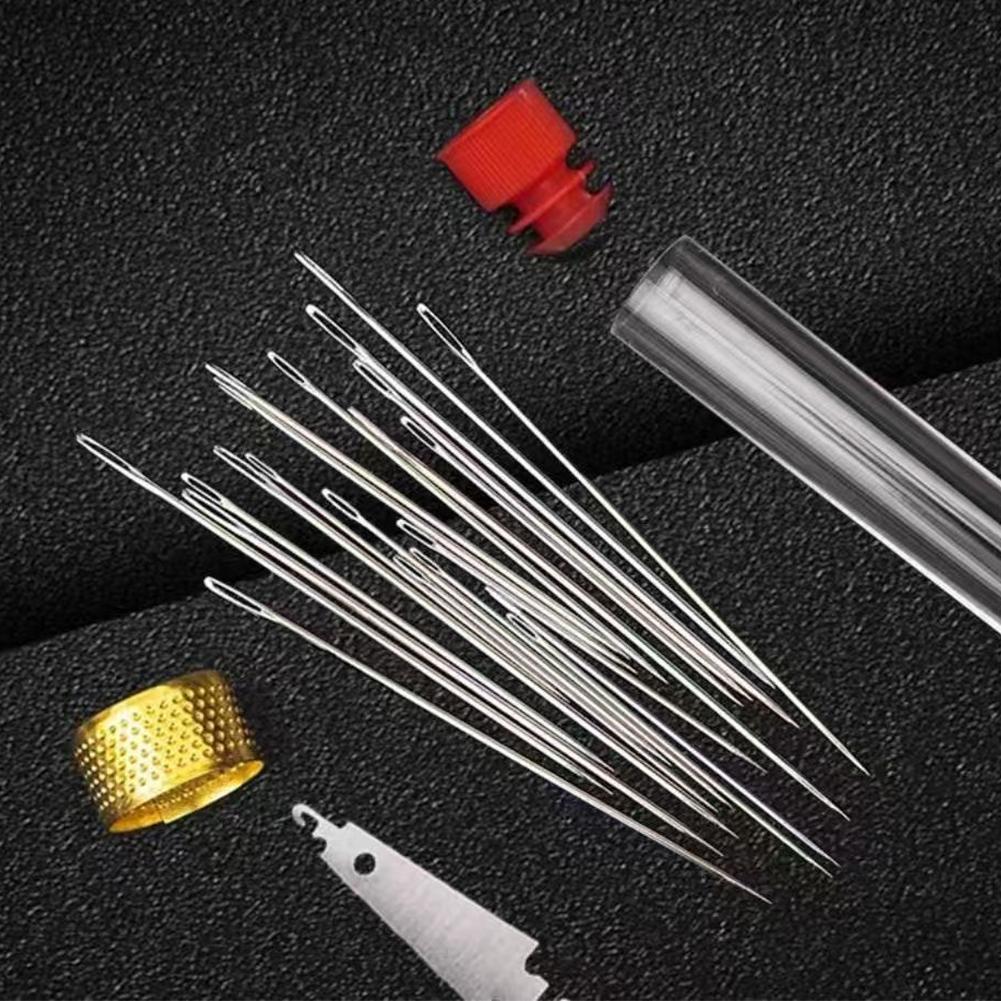31/34/37PCS Sewing Kits DIY Multi-function Sewing Box Set Big Eye Steel Needles for Hand Quilting Stitching Embroidery Thread