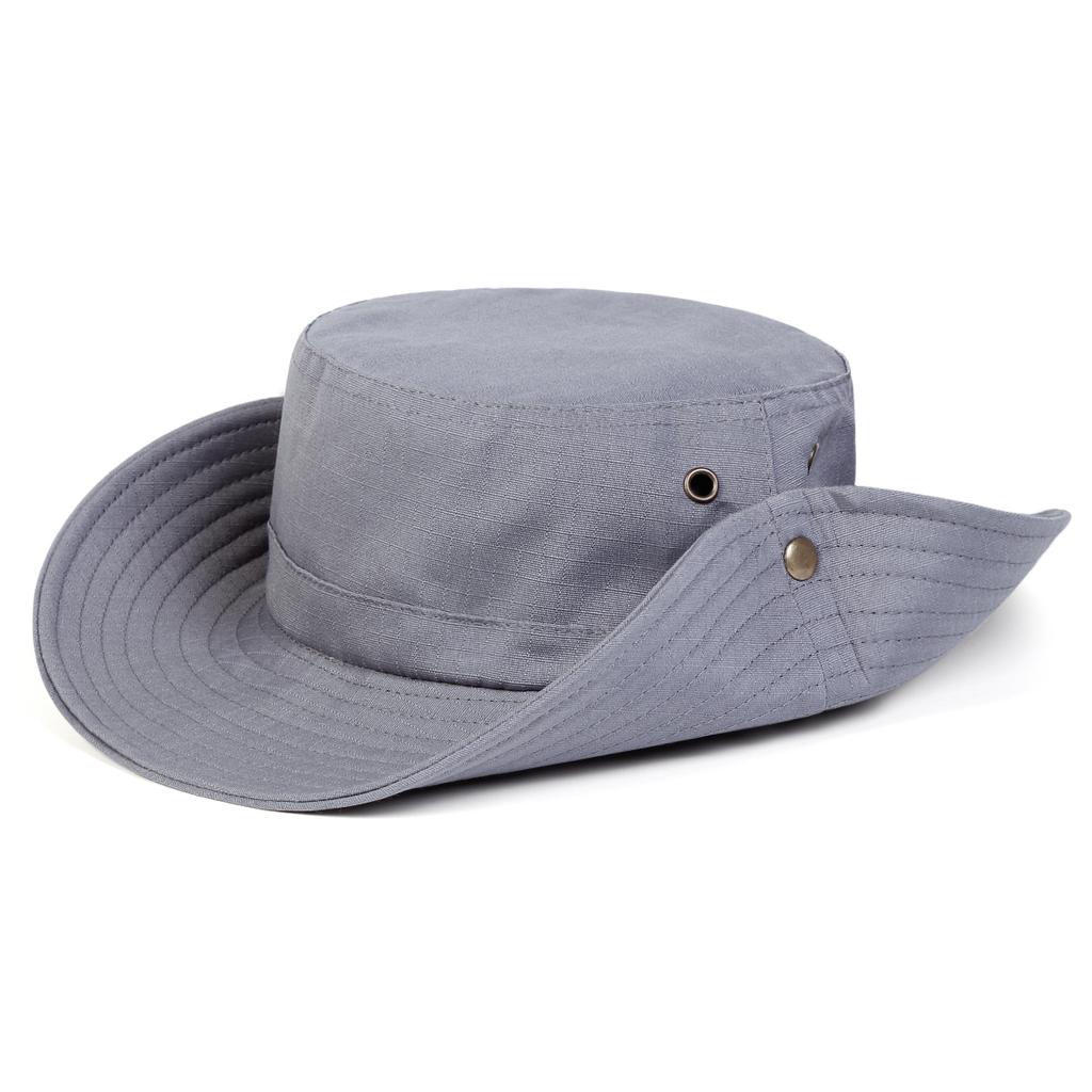 Unisex Big Brimmed Fisherman's Hat Sunscreen Beach Hats Outdoor Leisure Bucket Cap Foldable Caps