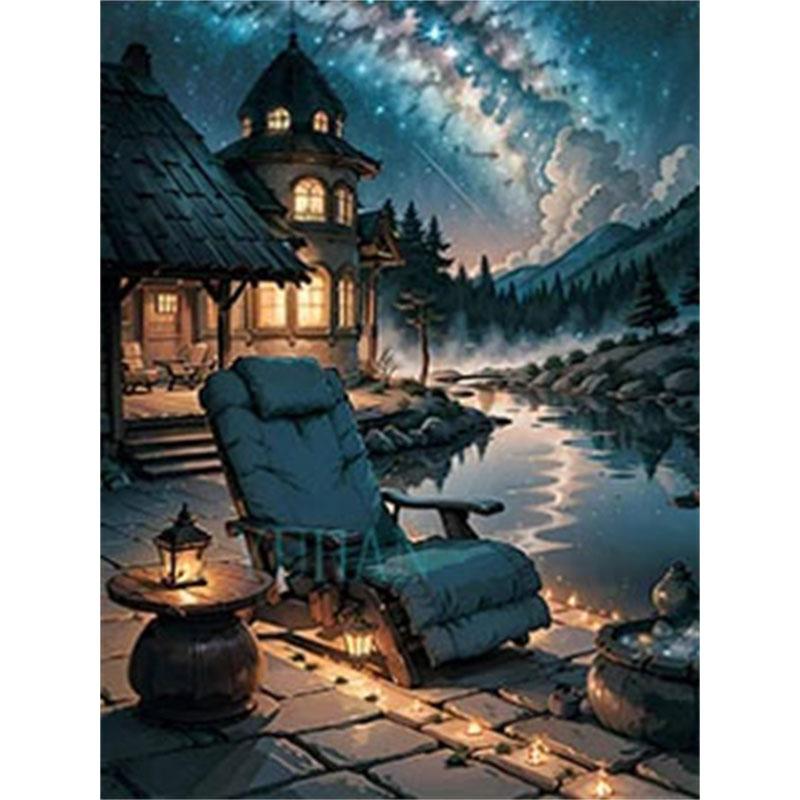 DIY Diamond Painting Castle Cross Stitch Kit Mosaic Art Diamond Painting Full Circle/Square Diamond Home Decoration