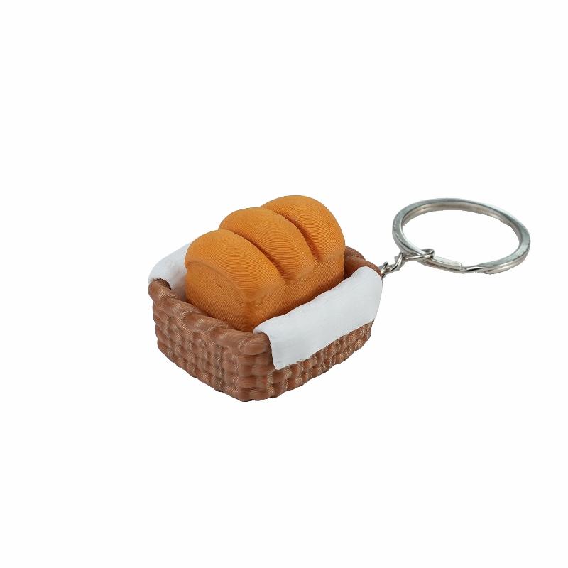 Food Shaped Fidget Clicker Keychain 3D Printed Cake Chocolate Pendant Lightweight Decompression Toy for All Age Use