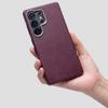 For Samsung Galaxy S23 S24 S25 Ultra Case For MagSafe Magnetic Luxury Vintage Style Leather Cover Fingerprint-Resistant Bumper