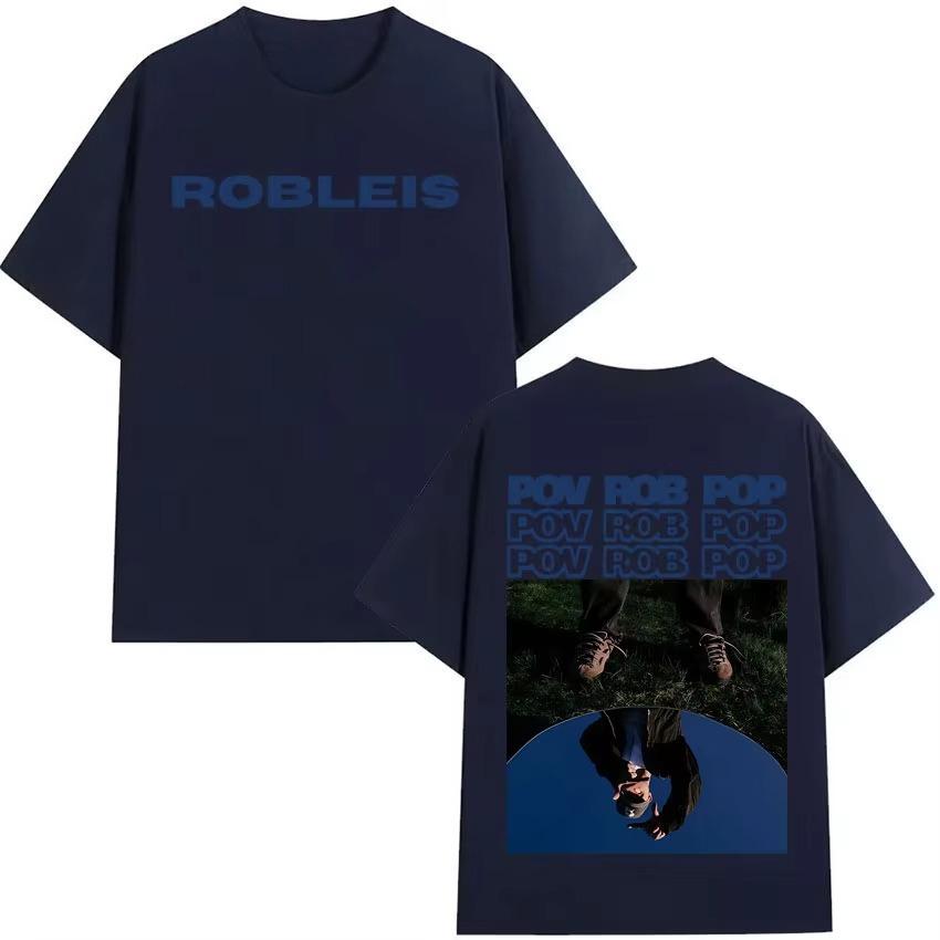 Singer Robleis Pop Music Graphics 2026 Spring Summer Hip Hop Unisex Fashion Tshirts Casual Pure Cotton Gothic Streetwear