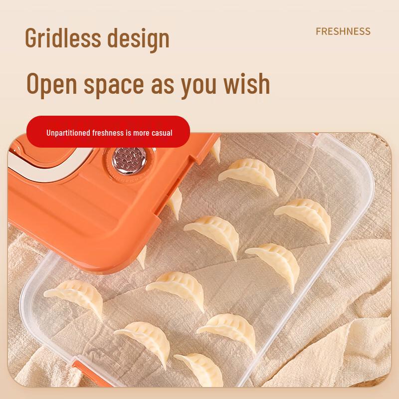 Sealed 4-Layer Refrigerator Dumpling Storage Box