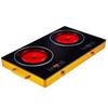 Double Head Electric Ceramic Cooker & Light Wave Oven - Touch Control, Pot Compatible, Household Appliance