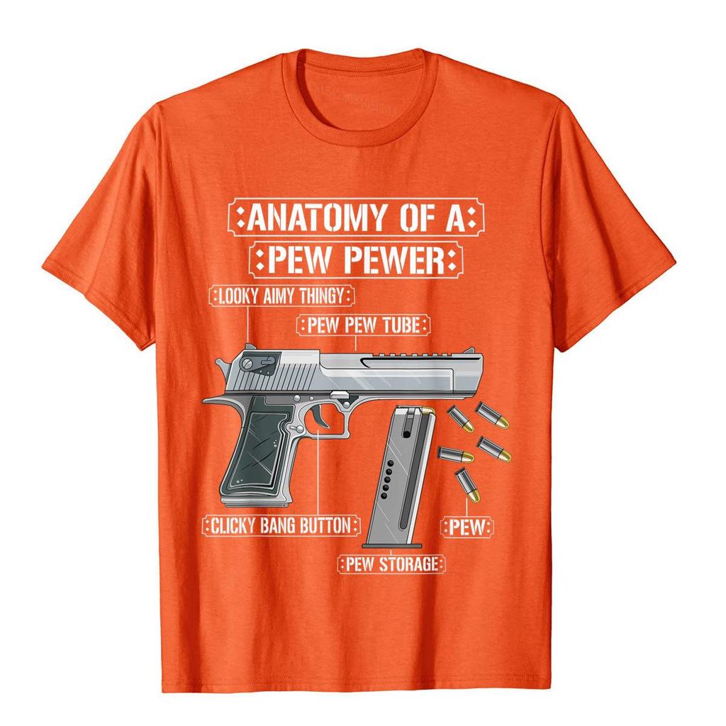 Anatomy Of A Pew Pewer Ammo Gun Funny Gun Lover Meme T-Shirt Casual Cotton Men Tees 3D Style New Design T Shirt