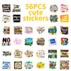 56 Inspirational Splicing Text Graffiti Stickers Creative Trend Decorative Waterproof Stickers