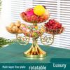 Luxury Multi-Layer Rotatable Fruit Bowl for Home - Perfect for Snacks, Dried Fruits, Candies - Free Shipping