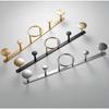 Brass Black and Gold Coat Hook Toilet Wall Mount Coat Rack Row Hook Door Hook Bathroom Accessories