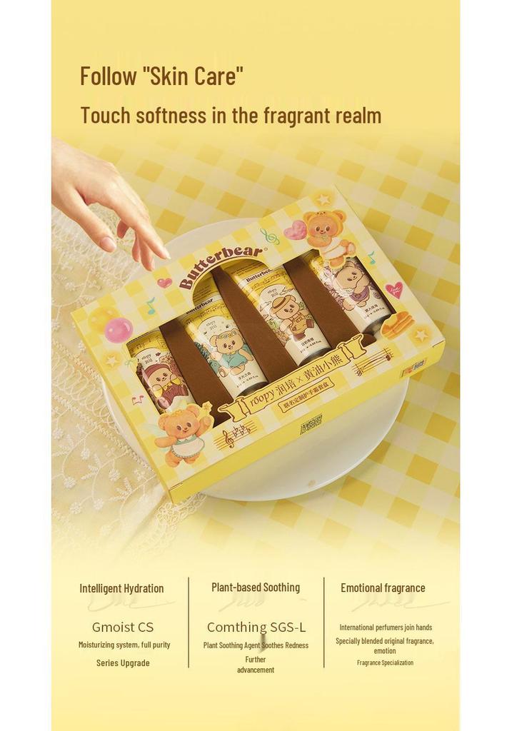 Roopy Runpei x Butter Bear Hand Cream Gift Box: Moisturizing & Nourishing Souvenir for Bridesmaids & Best Friends