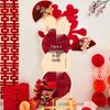 Customized Wedding Reception KT Board and Artificial Flower Display Stand