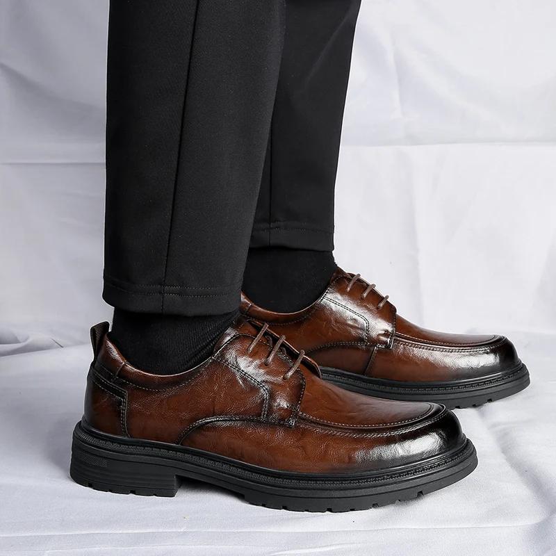 Мужские деловые туфли на шнуровке — фото 5